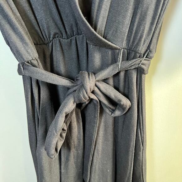 Draper James Tie-Front Fit & Flare Black Dress Size Large - Picture 10 of 10